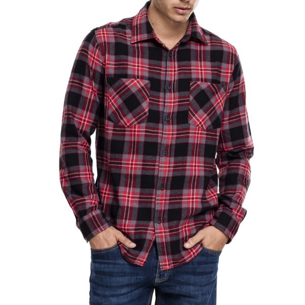 Urban Classics - CHECKED FLANELL Holzfäller Hemd