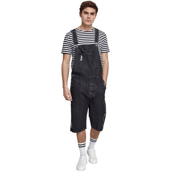 Urban Classics - Denim Short Dungaree Jeans Latzhose