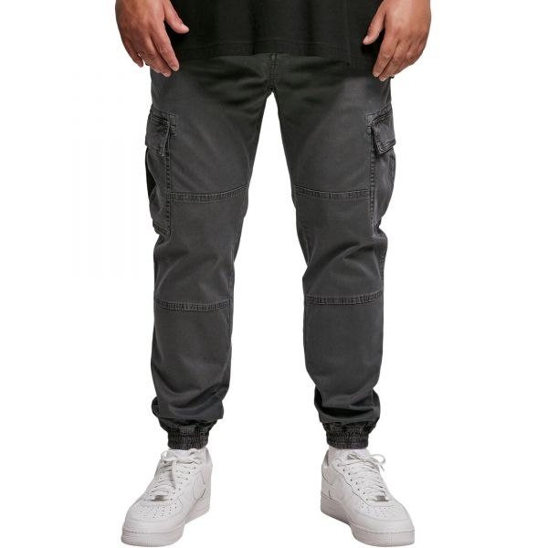 Urban Classics - Washed Cargo Twill Pants olive