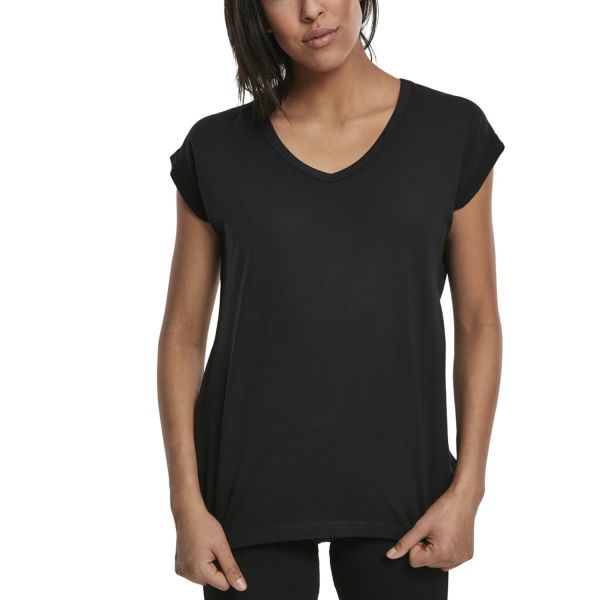 Urban Classics Femme - EXTENDED SHOULDER Shirt noir