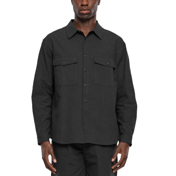 Urban Classics - Basic Crepe Shirt black