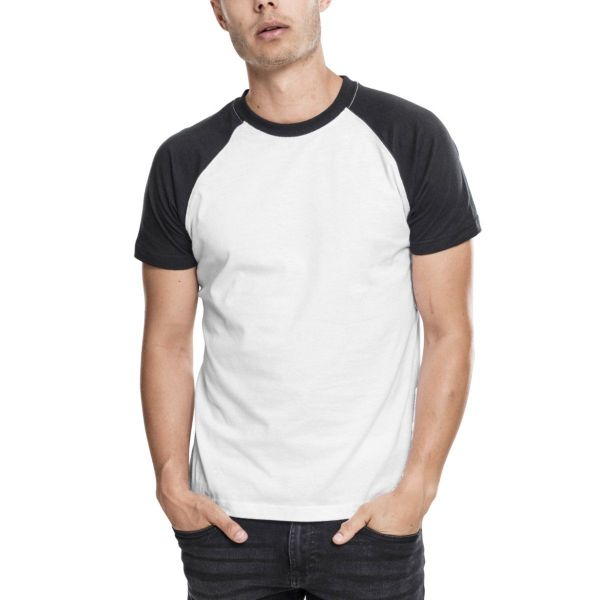 Urban Classics - RAGLAN Contrast T-Shirt charcoal / bottle