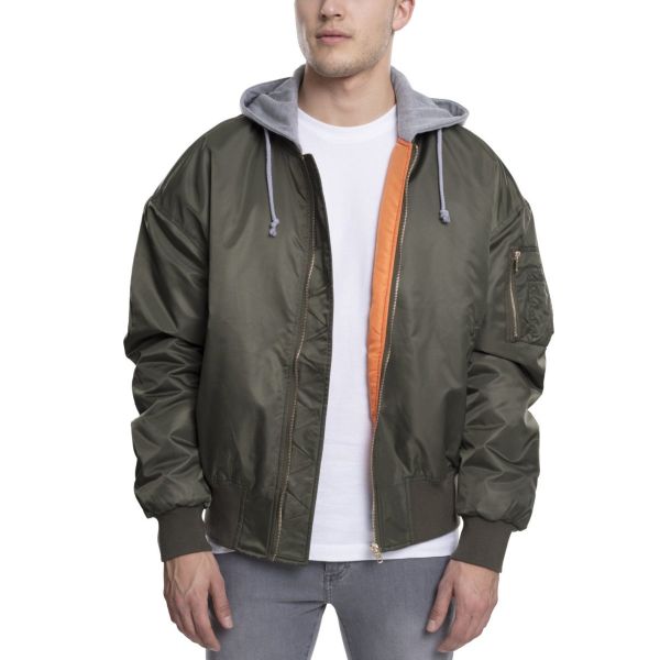 Urban Classics - Hooded Oversized Pilot Flieger Bomber Jacke
