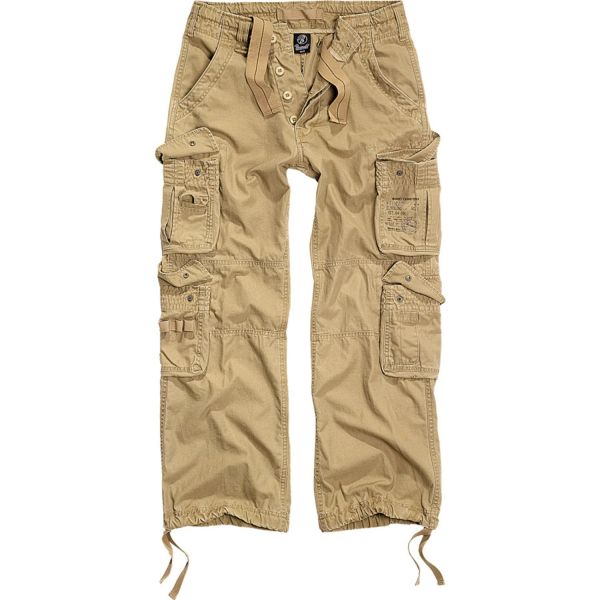 Brandit Pure Vintage Cargo Army Trousers snow camo