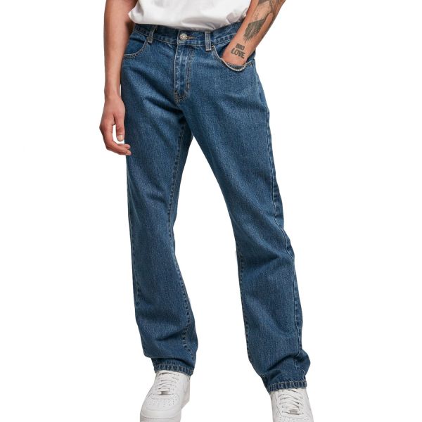 Urban Classics - Organic Straight Leg Denim Jeans washed