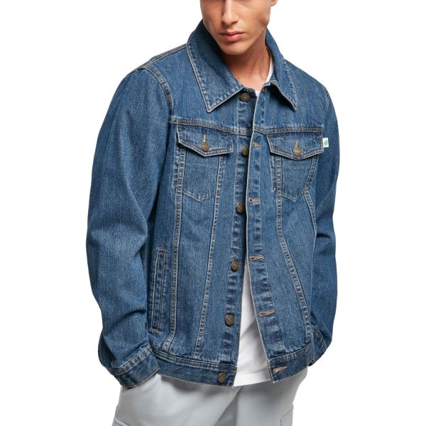 Urban Classics - Organic Denim Veste indigo washed