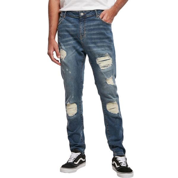 Urban Classics - Heavy Destroyed Slim Fit Jeans