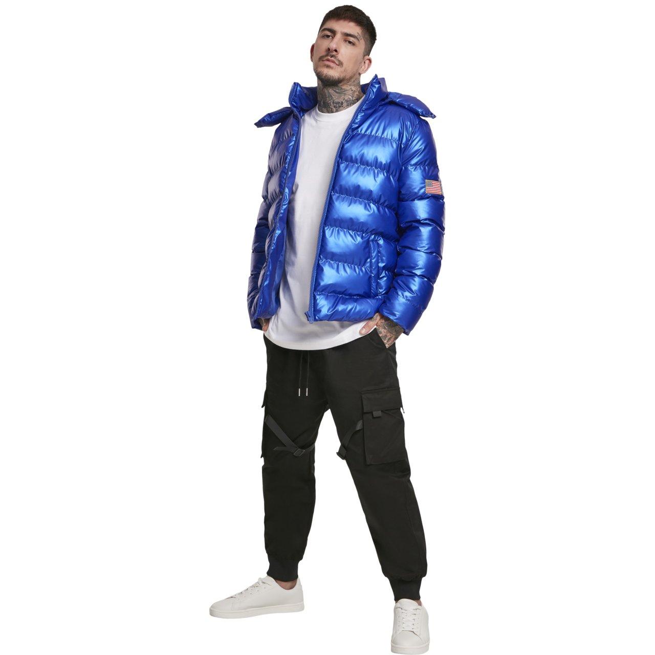 nasa metallic puffer jacket