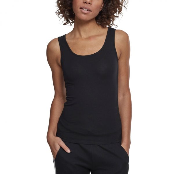 Urban Classics Ladies - Basic Stretch Tank Top 2er Pack weiß