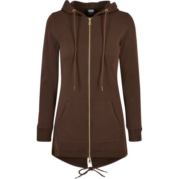 Urban Classics Ladies - SWEAT PARKA Zip Hoody sand