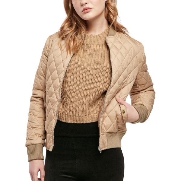 Urban Classics Ladies - DIAMANT BOMBER Nylon Steppjacke