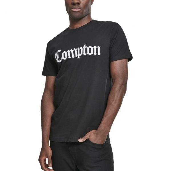 Mister Tee Shirt - COMPTON blanc