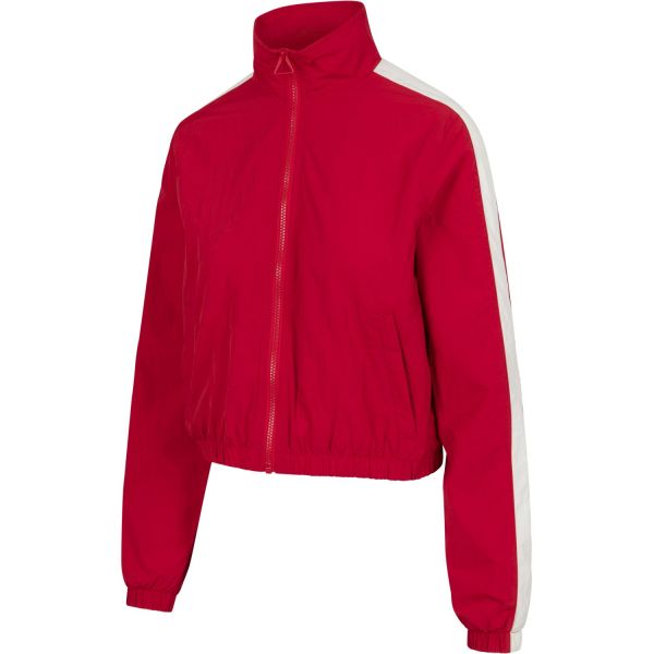 Urban Classics Ladies - CRINKLE Short Track Jacket rouge