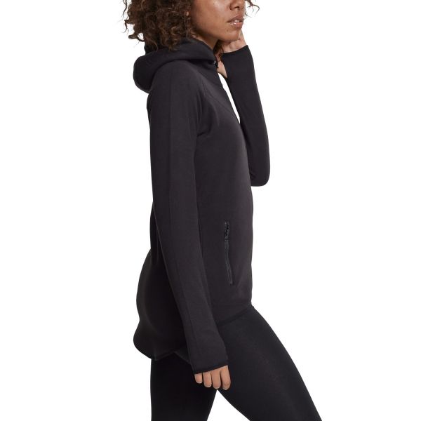 Urban Classics Ladies - Polar Fleece Zip Hoody noir