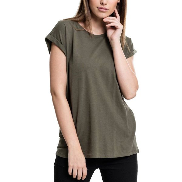 Urban Classics Ladies - EXTENDED SHOULDER Shirt lightgrey