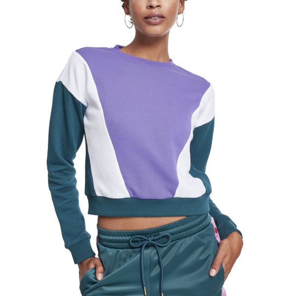 Urban Classics Ladies - ARROW Short Crewneck Pullover
