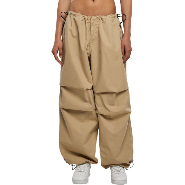 Urban Classics Ladies - Parachute Oversized Pants olive