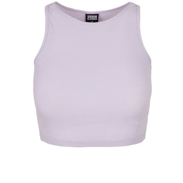 Urban Classics Ladies - Cropped Rib Tank Top lilac
