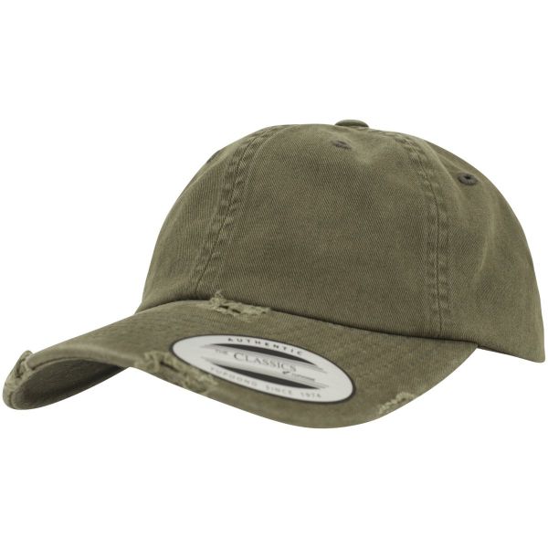 Flexfit Low Profile Destroyed Vintage Strapback Dad Cap