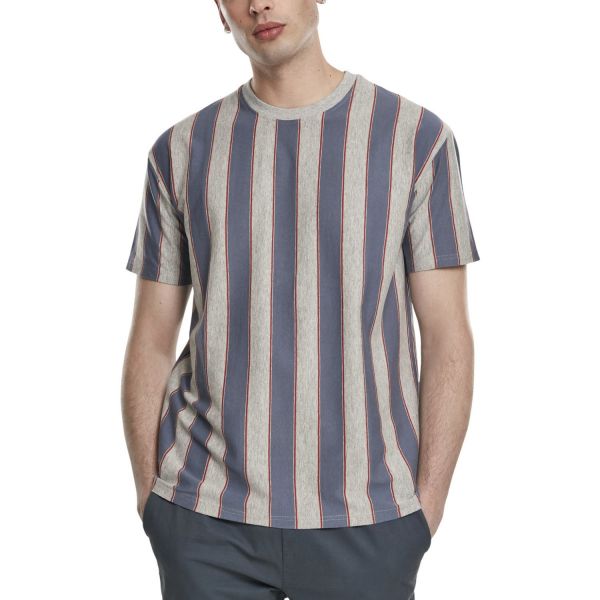 Urban Classics - Oversized Bold Stripe Shirt vintage blue