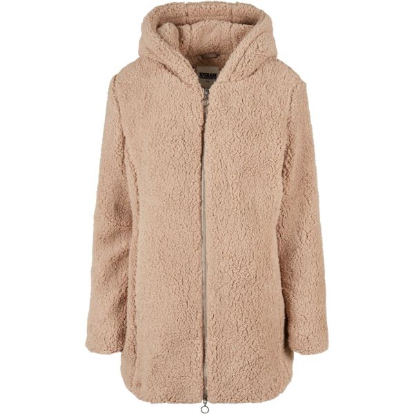 Urban Classics Ladies - SHERPA Long Winter Jacket brown