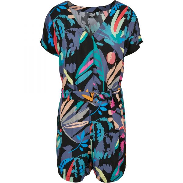 Urban Classics Ladies - Short Jumpsuit mit Gürtel