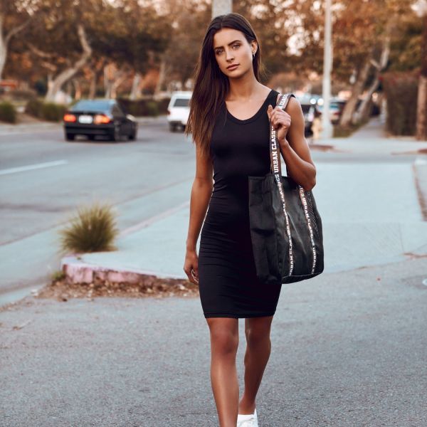 Urban Classics Ladies - LACES UP Sommer Kleid knielang