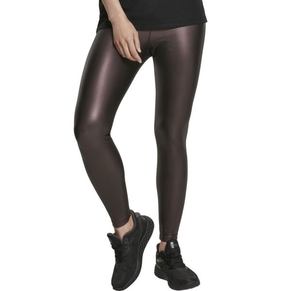 Urban Classics Ladies - High Waist Faux Leather Leggings