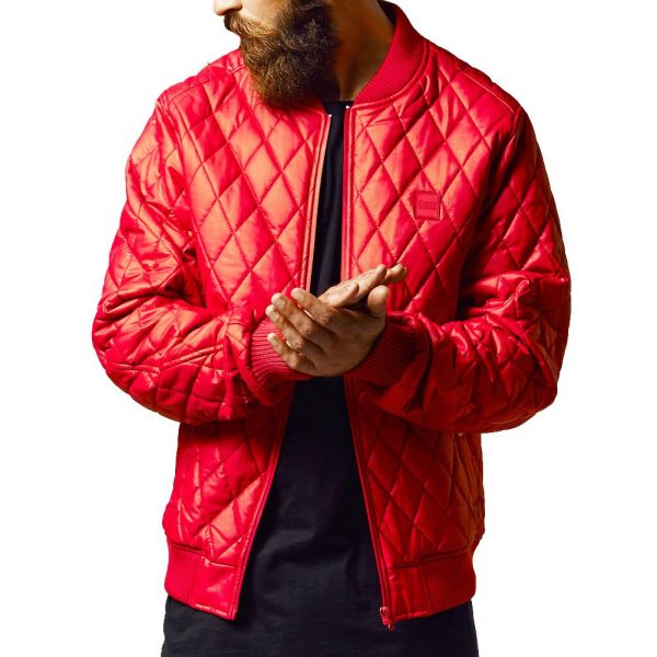 Urban Classics - DIAMOND Kunstleder Stepp Jacket