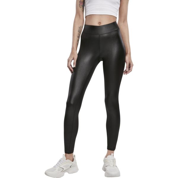 Urban Classics Ladies - Imitation Leather Leggings violet