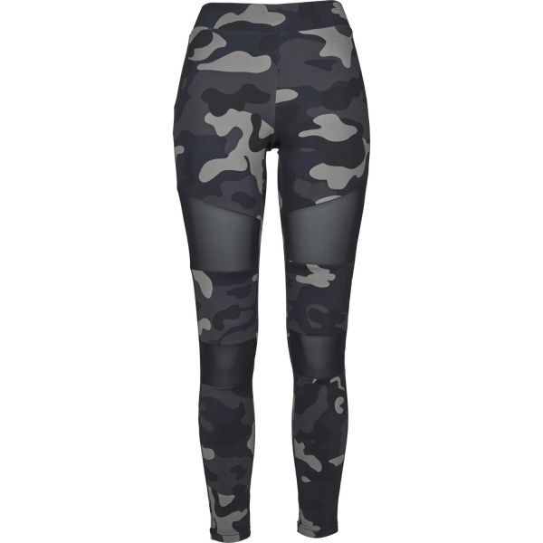 Urban Classics Ladies - TECH MESH Fitness Leggings tarn camo