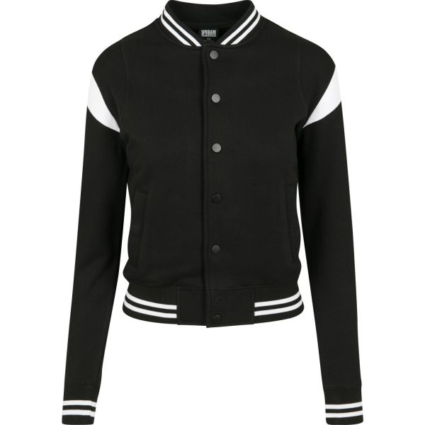 Urban Classics Ladies - INSET College Sweat Jacket sky