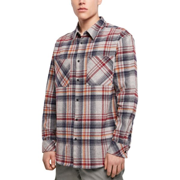 Urban Classics - Heavy Curved Oversized Checked Shirt