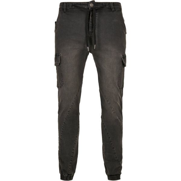 Urban Classics - CARGO Jogging Denim Pants acid washed