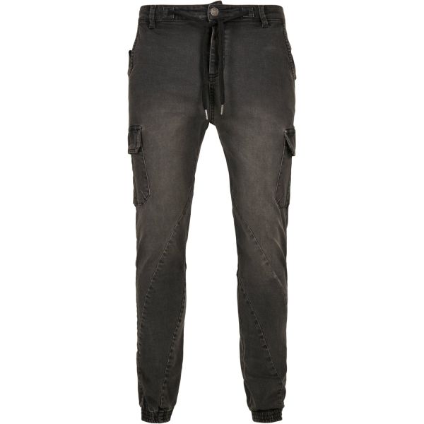 Urban Classics - CARGO Jogging Denim Pantalon acid washed