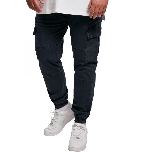 Urban Classics - Washed Cargo Twill Pants navy