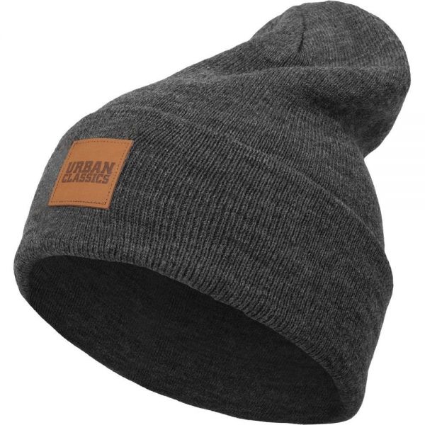 Urban Classics - PATCH LONG BEANIE toffee
