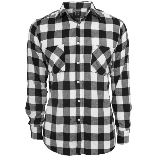 Urban Classics - CHECKED FLANELL Shirt black / honey