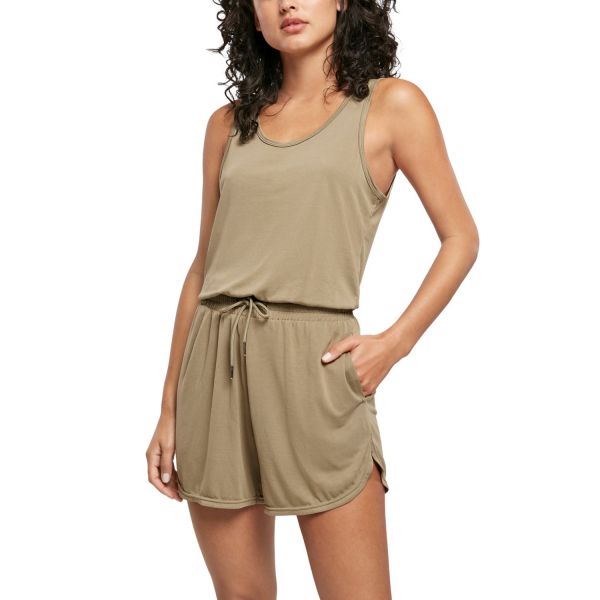 Urban Classics Ladies - MODAL Short Sleevless Jumpsuit