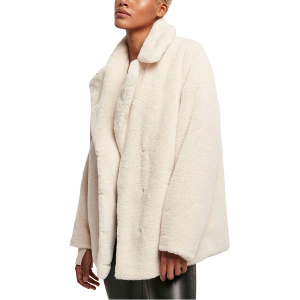 Urban Classics Ladies - LAPEL TEDDY Oversized Winterjacke