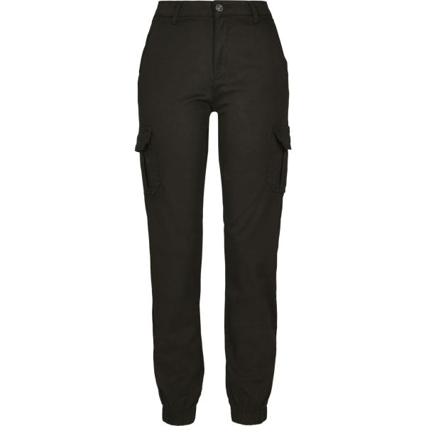 Urban Classics Ladies - High Waist Stretch Cargo Pants brun