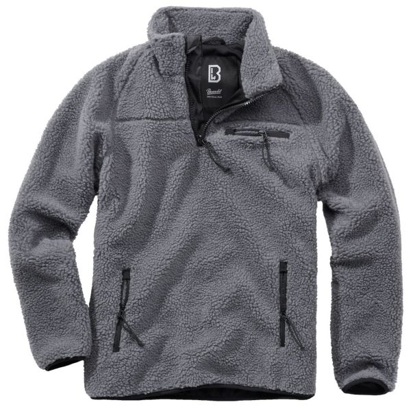 Brandit - Teddyfleece Troyer Sweater anthracite