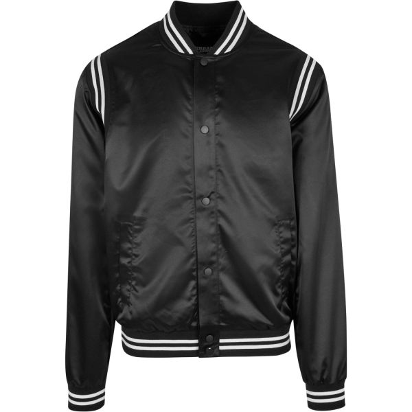 Urban Classics - Satin College Jacket black