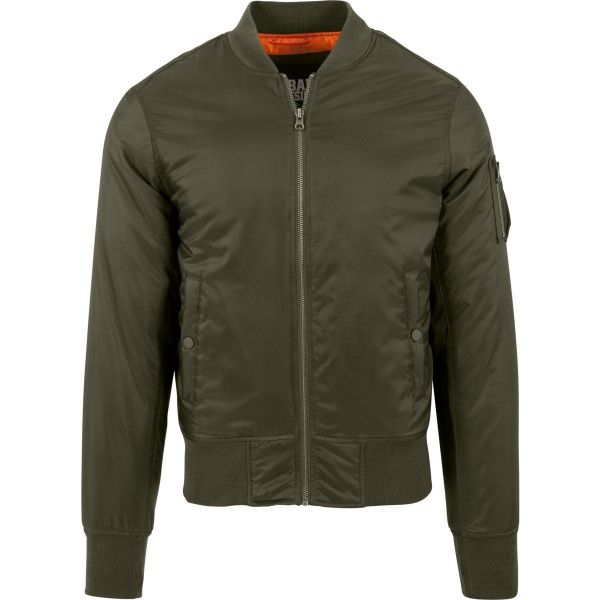 Urban Classics - SHINY BOMBER Veste olive