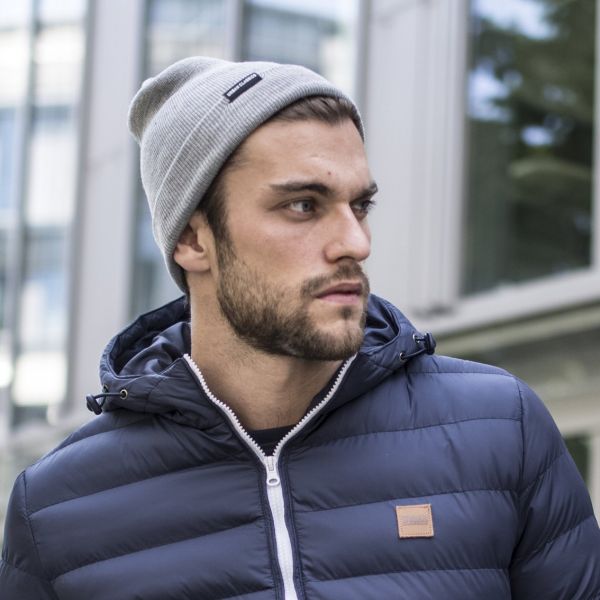 Urban Classics - BASIC FLAP BEANIE grey