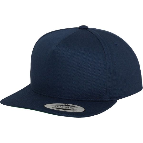 Flexfit Classic 5-Panel Snapback Cap - noir / noir
