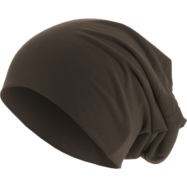 Urban Classics Jersey Beanie - maroon