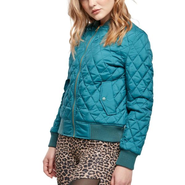 Urban Classics Ladies - DIAMANT BOMBER Nylon Steppjacke