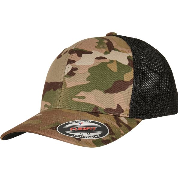 Flexfit Mesh Trucker Stretchable Cap - Multicam