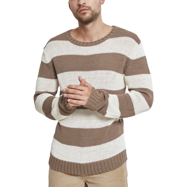 Urban Classics - STRIPED Strick Sweater Pullover
